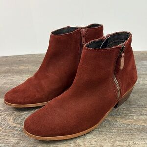 Éram Women’s Suede Side Zip Ankle Boots -Rust EU39 US8.5